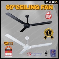 <CEILING FAN 60''> CEILING FAN 60'' WHITE/BLACK CEILING FAN 3 BLADE REGULATOR AC MOTOR KIPAS SYILING