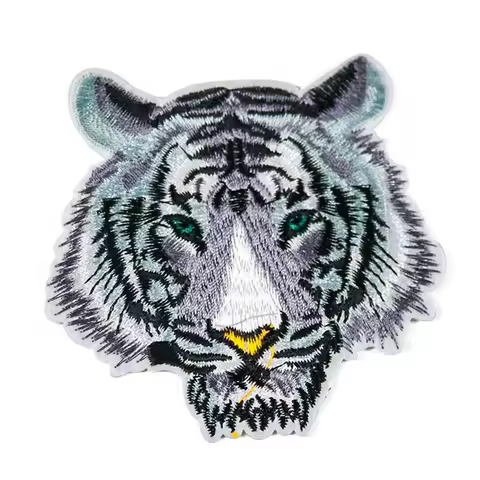 1 Pc Black and White Tiger Patch T-shirt Iron on Sticker Washable Iron Sticker T-shirt Jeans Decorat