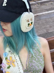 原創設計手工鉤織貓咪AirPod Max 保護套 索尼 XM5 女生生日禮物