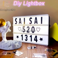 Led Lightbox Led Box Alphabet Light Message Box DIY Light Box Letters Cinematic LED Message Board Children Day Gift