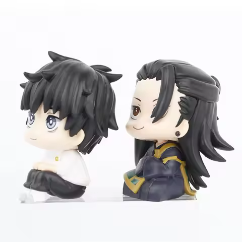 Q-version Jujutsu Kaisen, Fukuoka Hikaru, and Yuuji figurine gift, claw machine, Gacha figurine mode