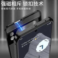 pixel8Metal spring protective case suitable for buckles pixel8pro Back panel pixel8a Google matte fr