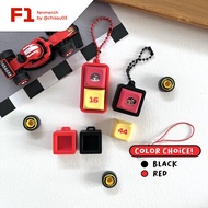 F1 Keycap FERRARI Keychain (Charles Leclerc, Lewis Hamilton F1 Trinkets Merch) Phone strap