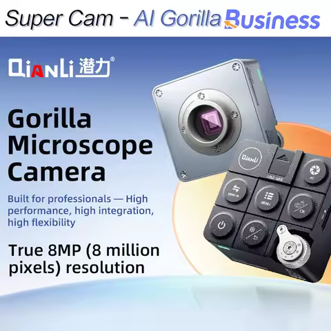 QIANLI 1080P/60FPS HD Industrial Microscope 4K Camera 8M Pixel Resolution Sensor for Phones PCB Repa