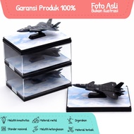 Stealth J20 Diecast Metal Fighter Aircraft Miniature Fighter Jet Model + Premium Stacked Mica Base D