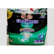 Adult Diapers Confidence Classic Night M15 + 2 - Confidence Classic Night M 15 + 2