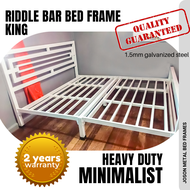 KING SIZE BED, Joson RIDDLE Bed Frame King, heavy duty, steel bed frame, white bed frame, Bed Frame, Bed frame on Sale, black bed frame, grey bed frame, brown bed frame, Minimalist bed frame, Nordic Bed frame, simple bed, Bed, metal bed frame, King Bed