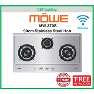 Mowe 90cm 3 Burner Smart Wifi Stainless Steel Cooker Hob MW390S