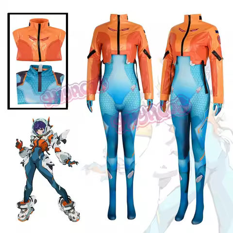 Game Juno Cosplay Costume Jumpsuit Coat Suit Fullset Support Hero Clothes Halloween Carnival Outfit 