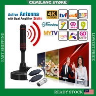 NEW Antena TV Digital Mytv Indoor Antenna Built-in Booster 2x Amplifier Aerial HDTV UHF Analog Arial