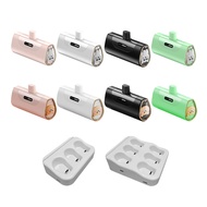 ที่ชาร์จแคปซูลไร้สาย Type-C/สำหรับ iPhone แบตเตอร์รี่นอก Pack 2.1เครื่องชาร์จสำรองแบตเตอรี่ฉุกเฉินแบ