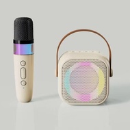 Microphone with light K29, outdoor portable mini wireless microphone with colorful lights, karaoke, Bluetooth sound system