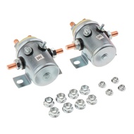 【Big savings】 2x solid continuous 24v 200A solenoid relay for winch trailer golf cart auto car