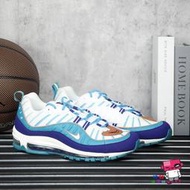 球鞋補習班 NIKE AIR MAX 98 白紫藍 黃蜂 鋼彈 全氣墊 男 明星賽 籃球皮革 復古 640744-500