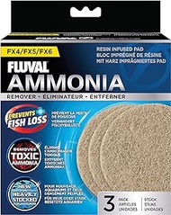 Fluval FX4/FX6 Ammonia Remover Pad, Replacement Aquarium Filter Media, 3-Pack