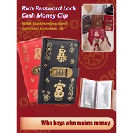 【Anti-Theft】Password Lock Cash Holder Wallet - Secure Money Pouch With Portable Design For Travel/Of