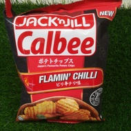 Calbee flamin chilli potato chips