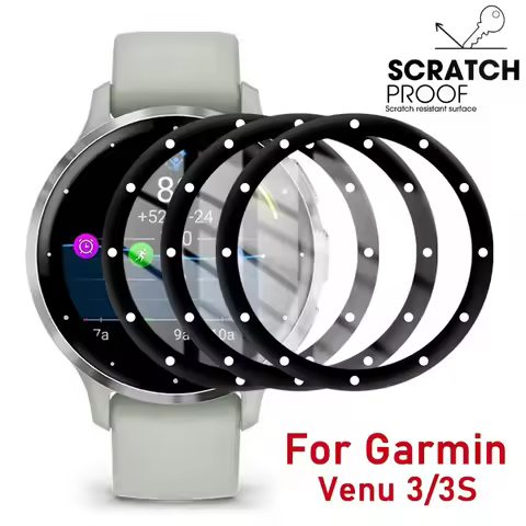 Venu3 3S Screen Protector for Garmin Venu 3 Curved Edge Film Anti-scratch protective Film Not Glass 