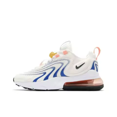 Nike Air Max 270 Running Shoes Women's Low Top White/Blue/Pink CW8605-100