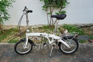 จักรยานพับได้ญี่ปุ่น - ล้อ 16 นิ้ว - เกียร์ดุม 3 สปีด - อลูมิเนียม - Dahon Curve D3 - สีขาว [จักรยาน