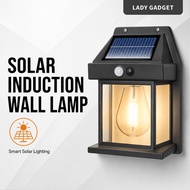 Solar Wall Light Outdoor Lighting (Warm Light) Motion Sensor Night Light Led Lampu Solar Dinding Lig