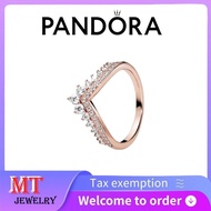 Hot selling 100% S925 sterling silver couple ladies Pandora jewelry DIY Princess Wishbone Ring 18773