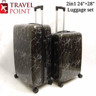 TRAVEL POINT ABS+PC 28 inch or 24+28 inch 360°  TRAVEL LUGGAGE PRINTING LUGGAGE