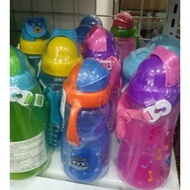 HC116 360ml strap water bottle with silicone straw