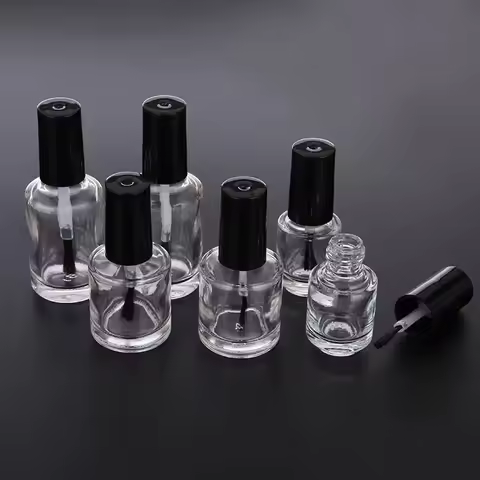 100PCS 8ml plastic empty cylindrical nail polish bottle sample bottle nail art bottle blended with e