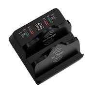 ASOMETECH ที่ชาร์จแบบไร้สาย15W คู่เครื่องชาร์จโทรศัพท์ USB PD USB C ที่ชาร์จเร็วสำหรับโทรศัพท์14 13 