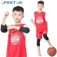 1Pair Elbow Brace for Kids Child Bamboo Charcoal Elbow Sleeve Knee Brace Child Knee Pads for VolleyballBaseballBasketball