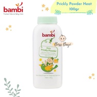 BAMBI - Prickly Powder Heat 100gr / Baby Powder to Reduce Itchy Prickly Heat