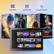BYYBUO Tablet 10.1 inch Android 14 Tablets,6GB RAM+64GB ROM Quad-Core Processor 5000mAh Battery, 128