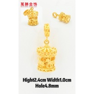 Wan Seng Carousel Charm Series | Authentic 916 Gold Emas Asli 100% 黄金旋转木马