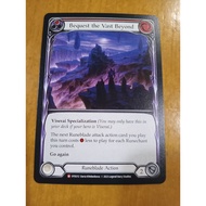FAB Bequest the Vast Beyond Majestic Dusk till Dawn Flesh and Blood TCG Runeblade Action DTD