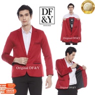 YARRAFA Jas Blazer Pria Merah Maroon / Blazer Best Seller DF&Y  / Blazer Pria Korea Style / Blazer P