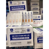 [BOX Of 100 NEEDLES 25G] Vinahankook disposable needles VINAHANCOOK 25G STERILIZER INJECTION PUMP