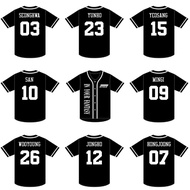 KEMEJA Jersey ateez in your fantasy black sports shirt top shirt kpop korea