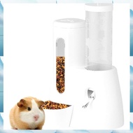 [G V W E] 2-In-1 Hamster Water Bottle & Food Dispenser - Leak-Resistant, Space-Saving Design for Sma