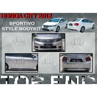HONDA CITY 2012 2013 2014 SPORTIVO BODYKIT SPORTIVO BUMPER SKIRT LIP FOR CITY FRONT SKIRT SIDE SKIRT