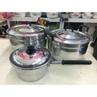 Set periuk Cap Buaya🔥SAUCEPAN & HANDLEPOT 3 pcs - periuk telinga - periuk tangkai pemegang - origina