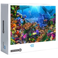 Ready Stock Ocean Underwater World Marine Life Dolphin Sea Jigsaw Puzzles 1000 Pcs Jigsaw Puzzle Adult Puzzle Creative Gift8464564