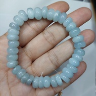 Aquamarine Bracelet Blue Aquamarine Bracelet 海蓝宝手串