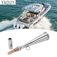 yaouy Foghorn Handheld Stainless Steel Fog Horn Removable Mouthpiece Accessory for Boat