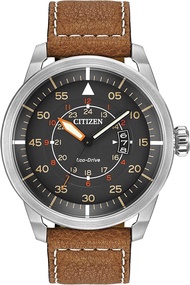 Citizen Mens Eco-Drive Watch in Stainless Steel Brown