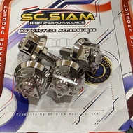 4PCS SC SIAM HEXA STAINLESS CNC GEAR TYPE HEAD BOLT / NUT RAIDER R150 CARB CYLINDER HEAD LOCK BOLTS