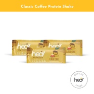 Heal Classic Coffee Protein Shake Powder Bundle of 3 Sachets - Dairy Whey Protein - HALAL - Meal Replacement, Diet