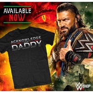 Men's WWE Roman Reigns Tribal Chief Acknowledge Me Graphic T-Shirt Premium Cotton Oversized Unisex S