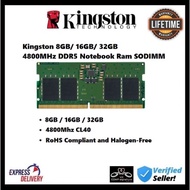 Kingston 8GB/ 16GB/ 32GB 4800MHz DDR5 Notebook Ram SODIMM