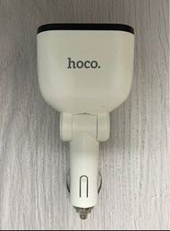Hoco多角度一拖二車用煙點煙 快速器充電器/叉電